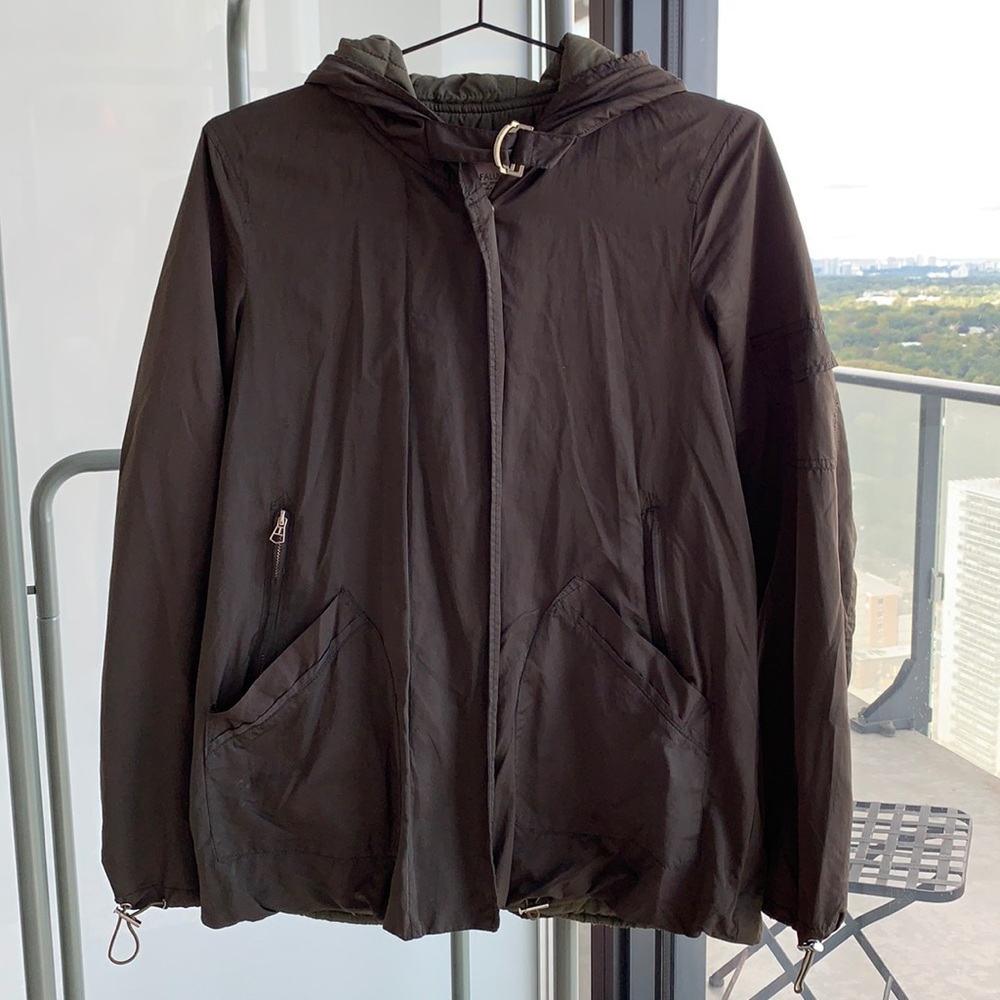 Zara Trafaluc Army Green Rain Coat